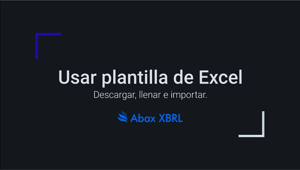 Usar plantilla Excel